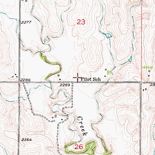 Topographic Map of Pilot Post Office (historical), NE
