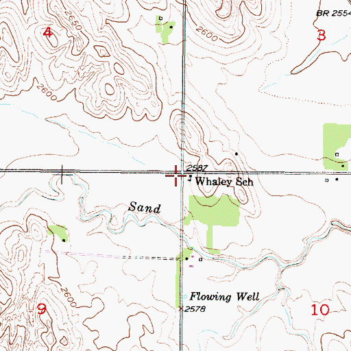 Topographic Map of New Callaway (historical), NE
