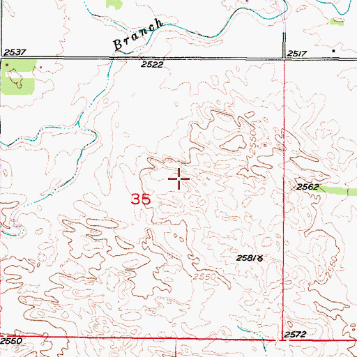Topographic Map of Highland (historical), NE