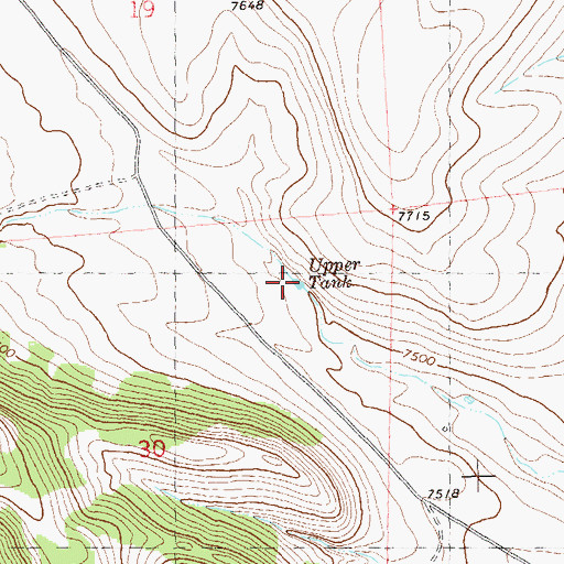Topographic Map of Upper Tank, NM