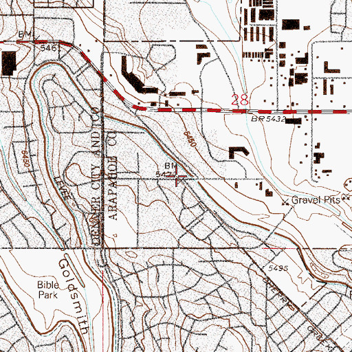 Topographic Map of Sullivan, CO