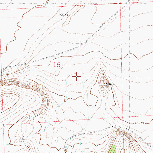 Topographic Map of Fullerton Canyon, NM