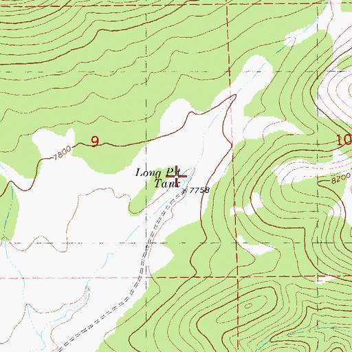 Topographic Map of Long Pit Tank, NM