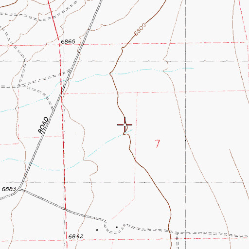 Topographic Map of T H Canyon, NM