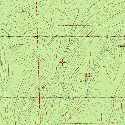 Topographic Map of Three Forks Tank, NM