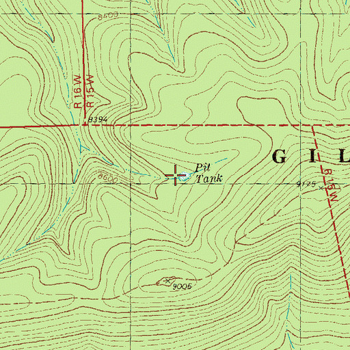 Topographic Map of Pit Tank, NM