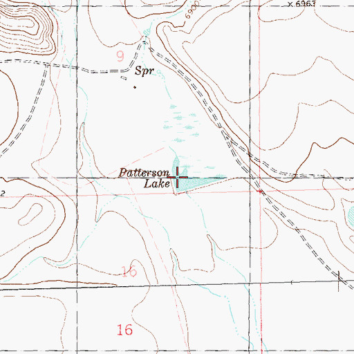 Topographic Map of Patterson Lake, NM