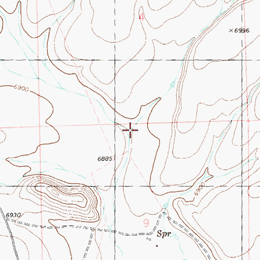 Topographic Map of Patterson Canyon, NM