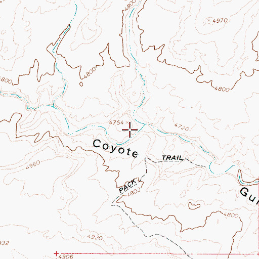 Topographic Map of Spooky Gulch, UT