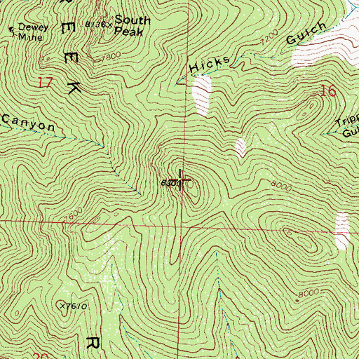 Topographic Map of Ibapah Peak, UT