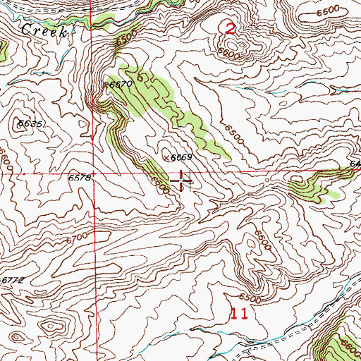 Topographic Map of Shoshone Indian Reservation (historical), WY