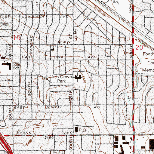 Topographic Map of Rocky Mountain School of Expeditionary Learning, CO