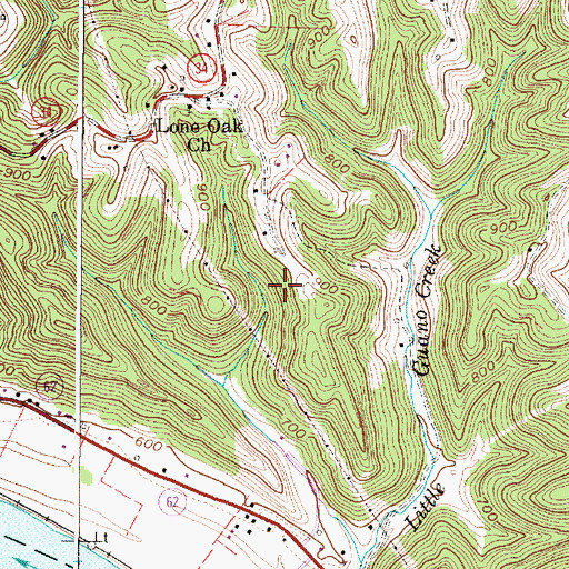 Topographic Map of Johnson Shoal Light, WV
