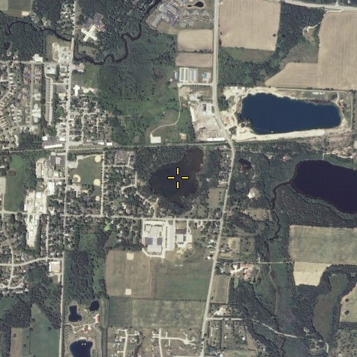 Aerial/Satellite Image of Spring Lake, WI