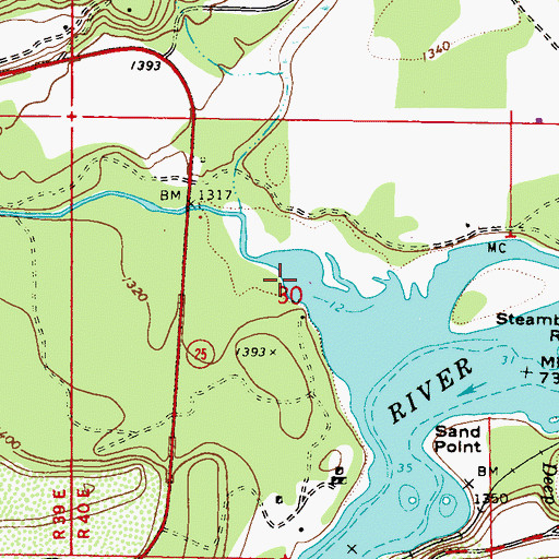 Topographic Map of Big Sheep Creek, WA