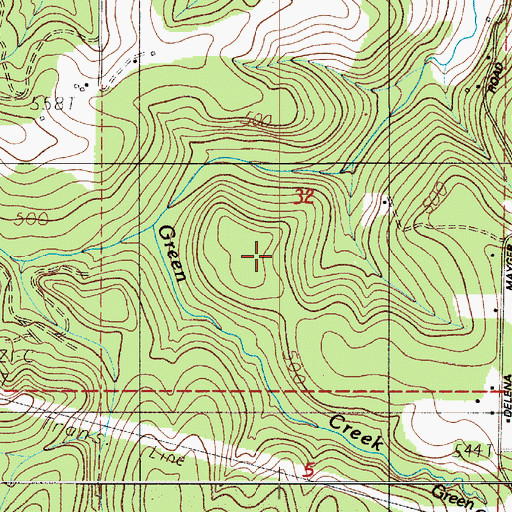Topographic Map of Elliott Landing, WA