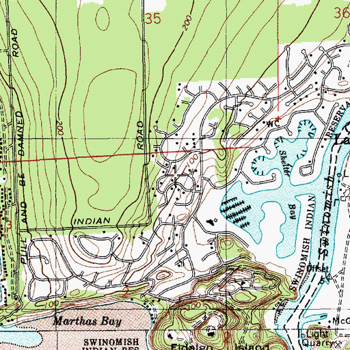 Topographic Map of Galliher Point, WA