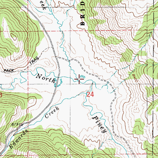Topographic Map of Apple Green Geyser, WY