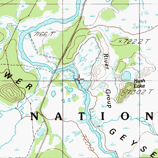 Topographic Map of Cavern Spring, WY