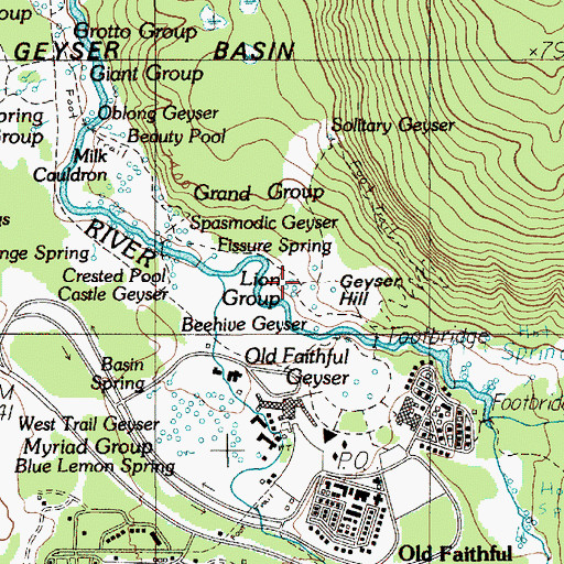 Topographic Map of Ear Spring, WY