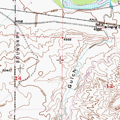 Topographic Map of Infant Geyser, WY