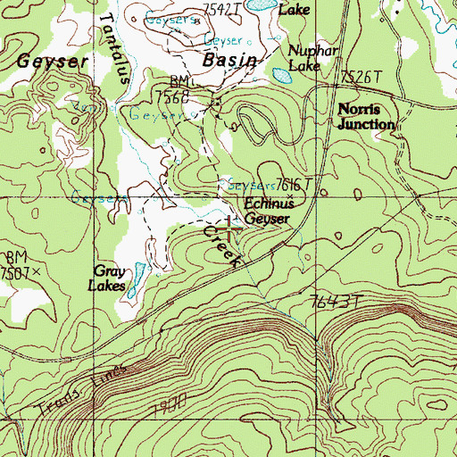 Topographic Map of Realgar Creek, WY