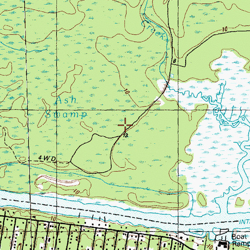 Topographic Map of Saint James, NC