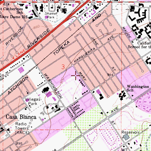 Topographic Map of Catholic Engaged Encounter, CA