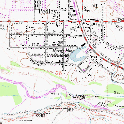 Topographic Map of Church of God of Prophecy, CA