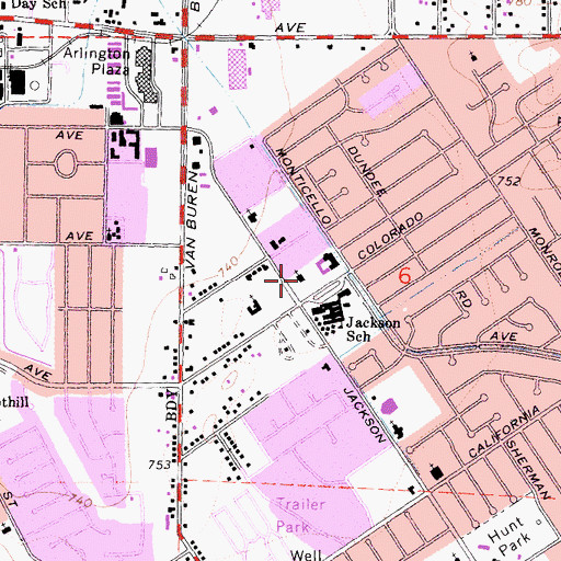 Topographic Map of Hope Community Church, CA