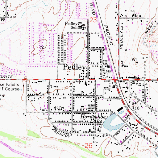 Topographic Map of New Life Christian Fellowship Church, CA