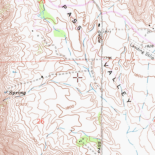 Topographic Map of Hidden Springs Community Park, CA