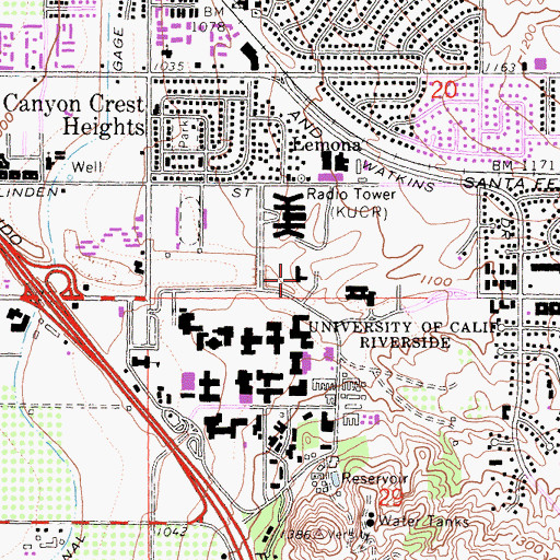 Topographic Map of Veitch Student Center, CA