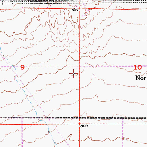 Topographic Map of Carefree Mobile Village, CA