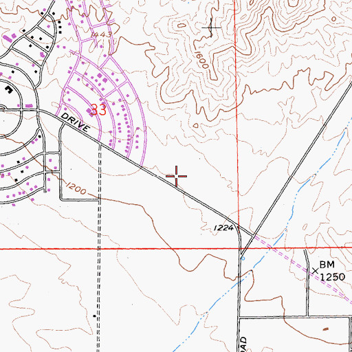 Topographic Map of Julius Corsini Elementary School, CA