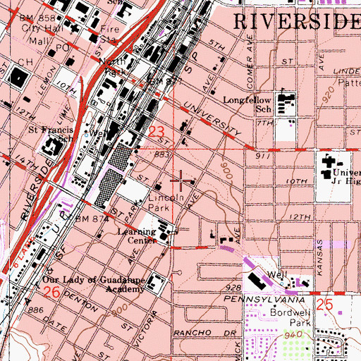 Topographic Map of Power House Church of God, CA