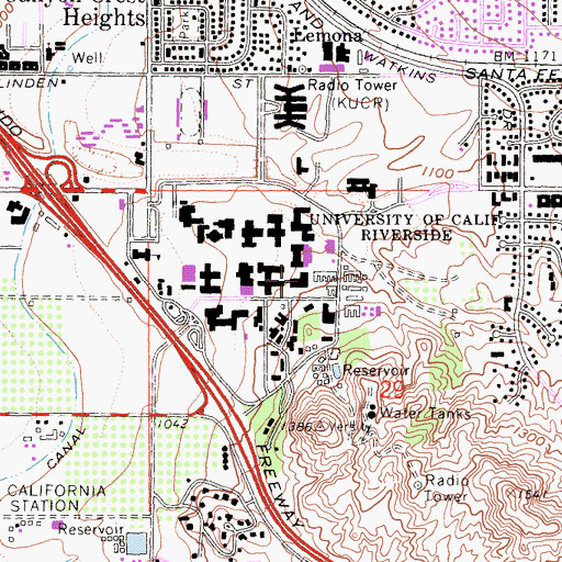 Topographic Map of Batchelor Hall, CA