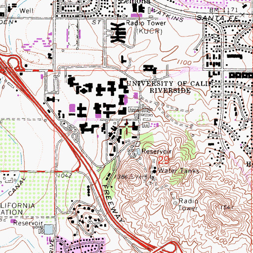 Topographic Map of Fawcett Laboratory, CA