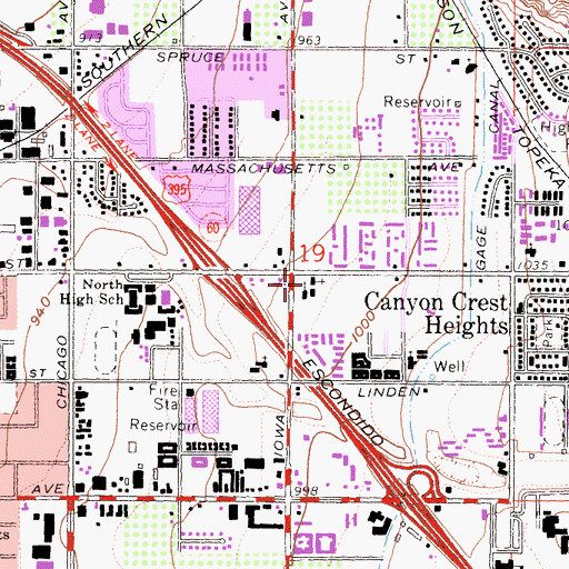 Topographic Map of Reformed Baptist Church, CA