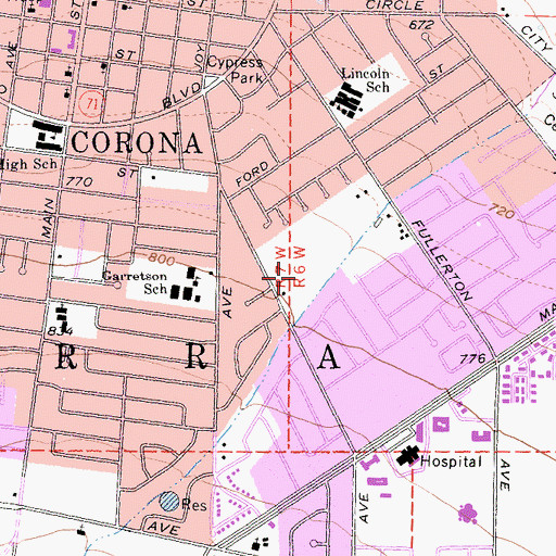 Topographic Map of Kellog Park, CA