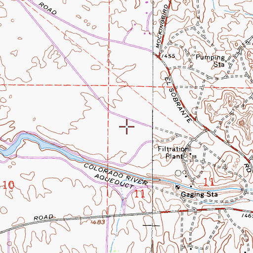 Topographic Map of Lake Mathews Ecological Reserve, CA