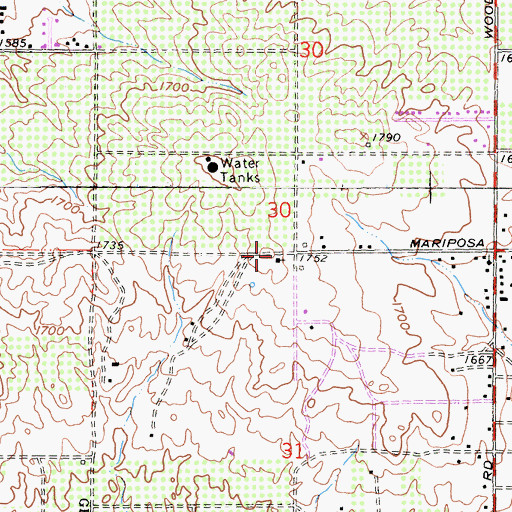 Topographic Map of New Visions Christian Church, CA