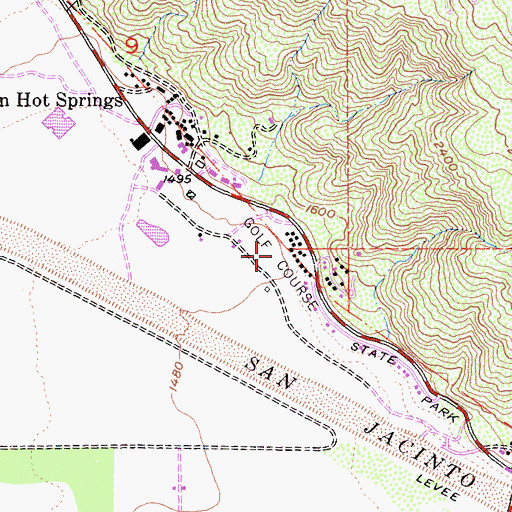 Topographic Map of Golden Era Golf Course, CA