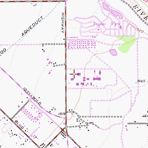 Topographic Map of Mount San Jacinto College, CA