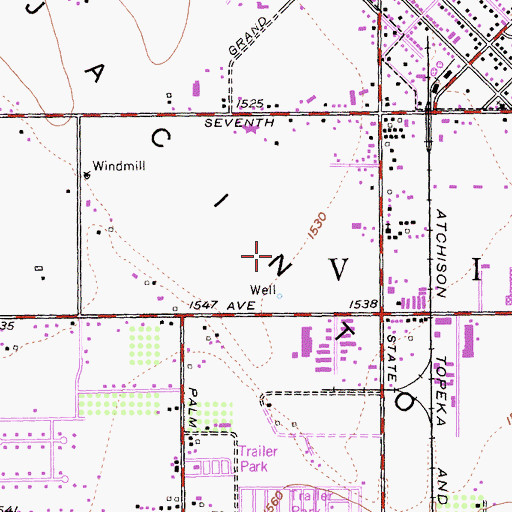 Topographic Map of Valley Wide Regional Park, CA