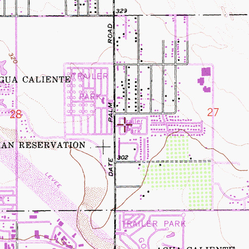 Topographic Map of Caliente Sands, CA