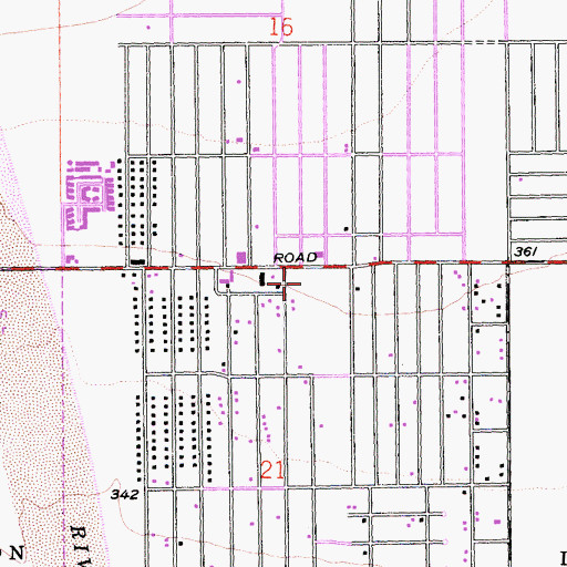 Topographic Map of Century Plaza Shopping Center, CA