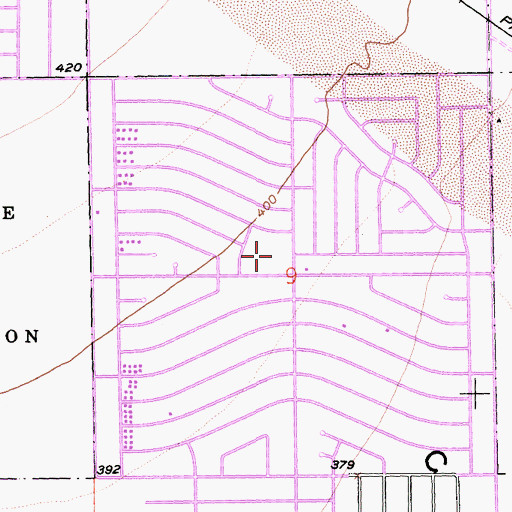 Topographic Map of Panorama Park, CA