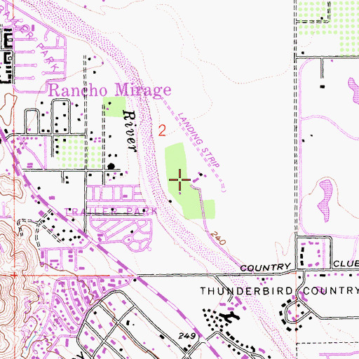 Topographic Map of Morningside Country Club, CA