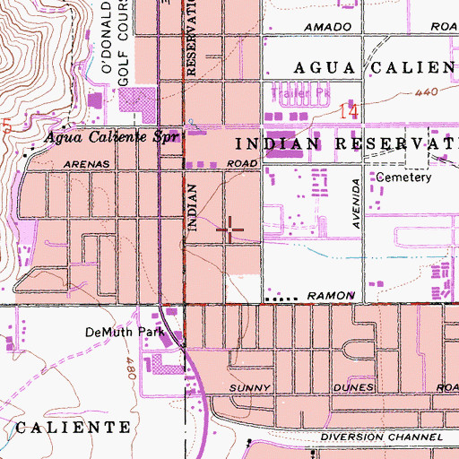 Topographic Map of Baristo Park, CA